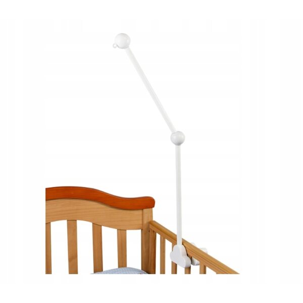 Braccio mobile in legno bianco per lettino, altezza 73 cm, per bambini 0+