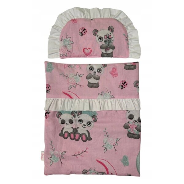 SELINE SLEEP Puppenbettwäscheset mit Bezug und Kissen, polnische Produktion