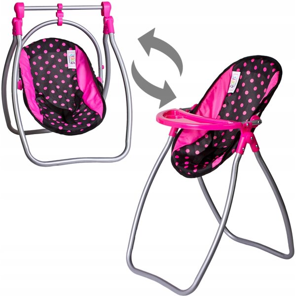 2-in-1-Bett- und Sitzset für Doris-Puppen mit Schaukelstuhl, ideal für Kinder