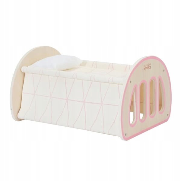 E lettino culla 2 in 1 per bambole in legno Classic World, età 3+