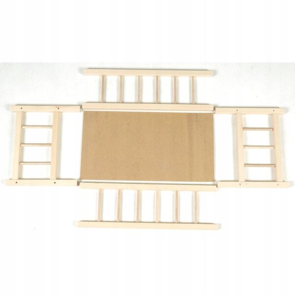 Lettino in legno per bambole Teddies 49x28x28 cm per bambine dai 3 anni