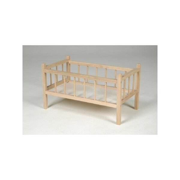 Lettino in legno per bambole Teddies 49x28x28 cm per bambine dai 3 anni