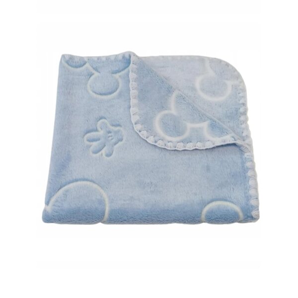 Morbida coperta per bambola fluorescente double-face con Topolino, 50x53 cm