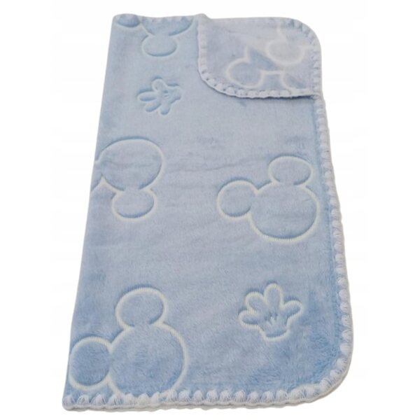 Morbida coperta per bambola fluorescente double-face con Topolino, 50x53 cm