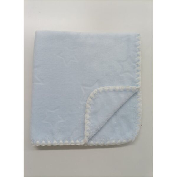 Gestrickte Puppendecke 53x50 cm, Öko-Tex-zertifiziert, weich und sicher