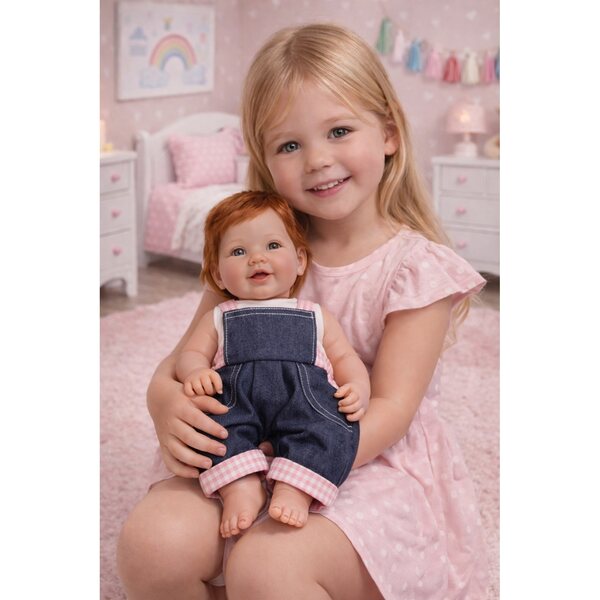 Trägerhose für Puppen 40-47 cm - Pracownia Krawiecka OLO