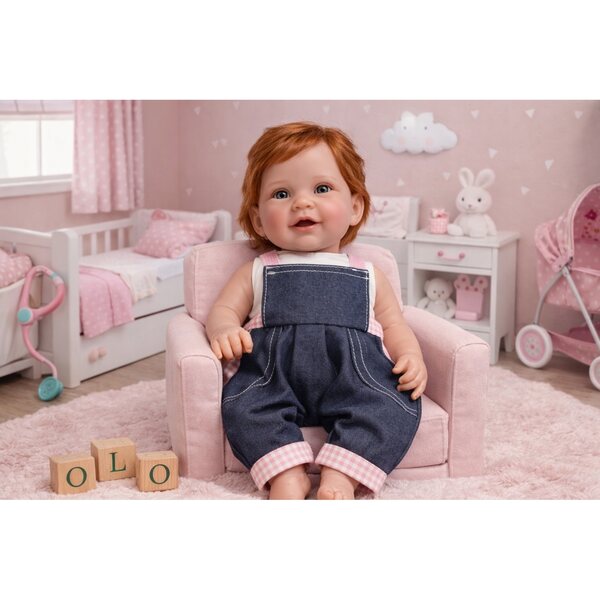 Trägerhose für Puppen 40-47 cm - Pracownia Krawiecka OLO