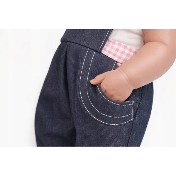 Trägerhose für Puppen 40-47 cm - Pracownia Krawiecka OLO