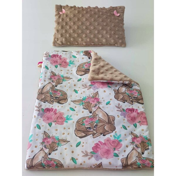 Bobas Born Puppenbettwäscheset für Kinderwagen und Kinderbett