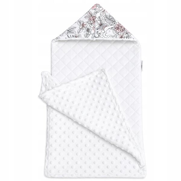 Babydecke für Puppen 40-45 cm Prinzessin, weich, handgenäht, rosa
