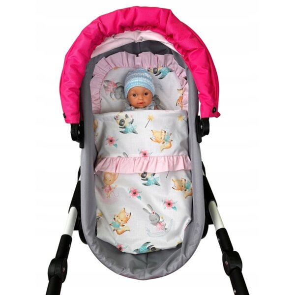 Biancheria da letto per bambole SELINE SLEEP - set piumone e cuscini, produzione polacca