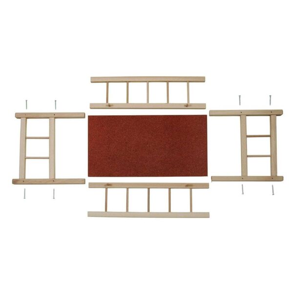 Letto in legno per bambole Lamps, ideale dai 3 anni in su, robusto e sicuro