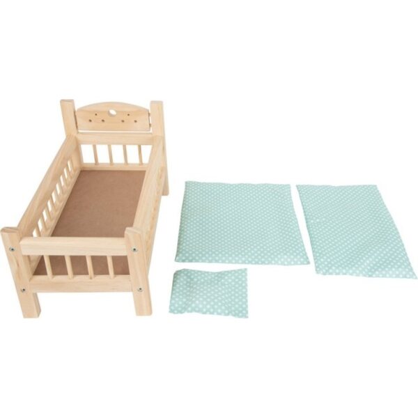 Small Foot Naturholzbett für Puppen, elegantes und sicheres Design