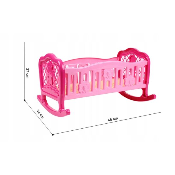 Culla per Bambole Technok Set Accessori per Gioco e Fantasia 3+ Anni