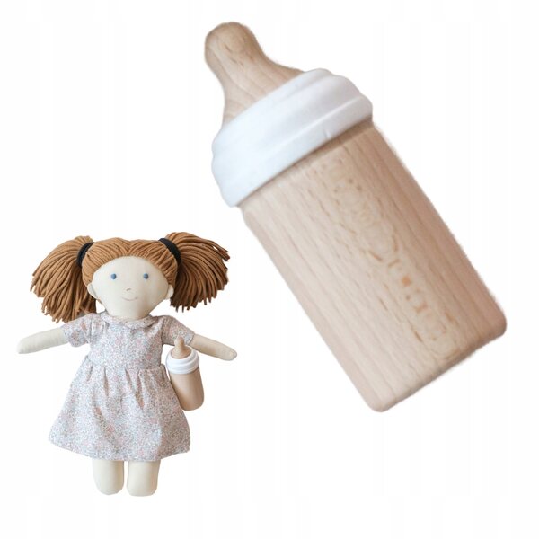 Cestino Moses per bambole Like Moses con biancheria da letto e accessori, in legno bianco