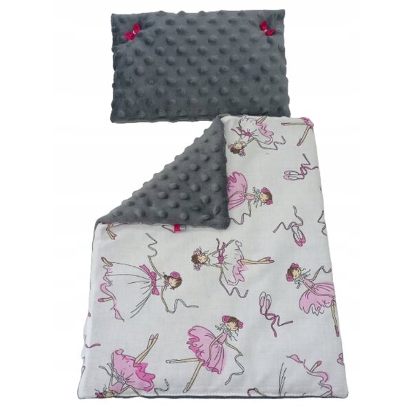 Komplettes Minky-Bettwäscheset für Puppenbett und Kinderwagen