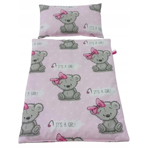 Buntes und hypoallergenes Puppenbettwäscheset 25x15 cm | 40x30 cm