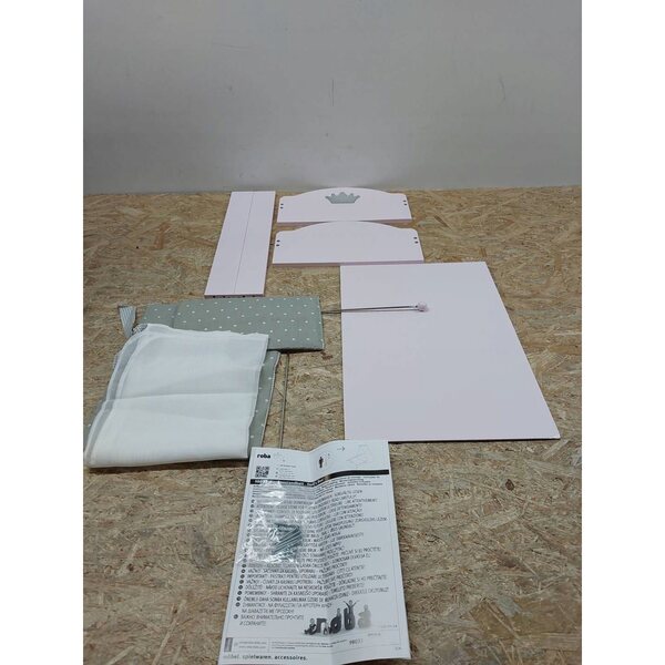 Letto per Bambole Roba Princess Sophie Rosa in Legno e MDF 52x58x39,5 cm
