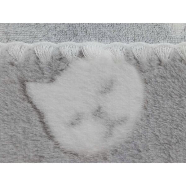 Koc Puszysty Dwustronny per Bambole 31x24 cm con Motivo Gattini Morbido e Delicato