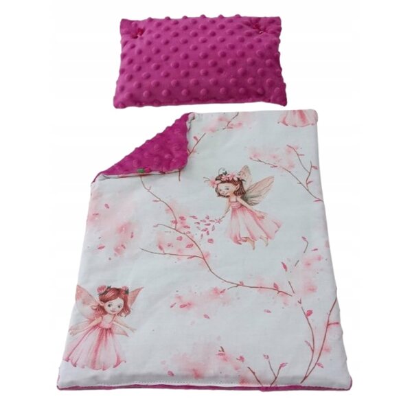 Komplettset aus ELFY-Puppenwäsche mit Bezug und 30 cm Kissen – viele Modelle