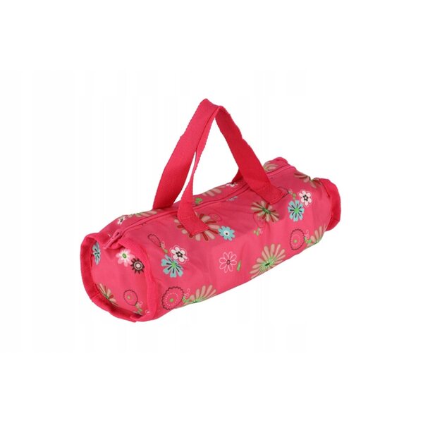 Lettino da viaggio per bambole Teddies pieghevole con borsa in tessuto 43x23x20 cm