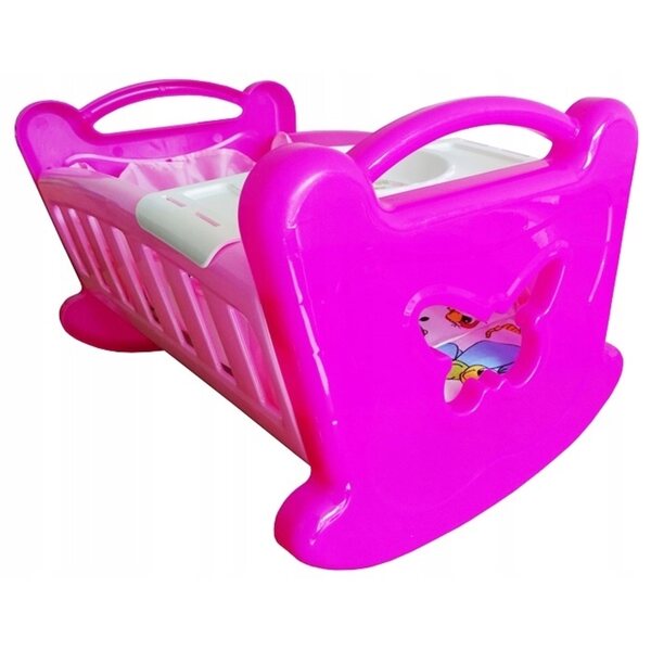 Culla per Bambole con Tessile e Vassoio per il Gioco per Bambine
