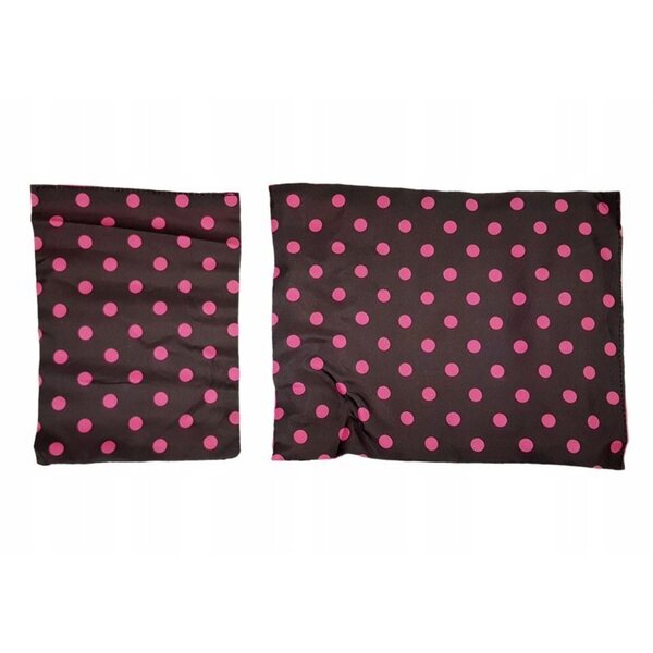 Lettino per bambole Jokomisiada nero e rosa in plastica per bambini 3+ anni