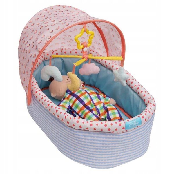 Manhattan Toy Baby Stella: Kinderbett mit Himmel für Puppen bis 38 cm