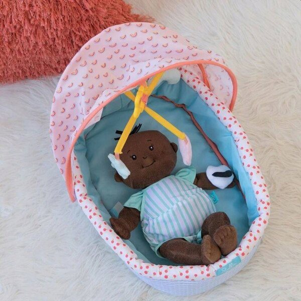 Manhattan Toy Baby Stella: Kinderbett mit Himmel für Puppen bis 38 cm