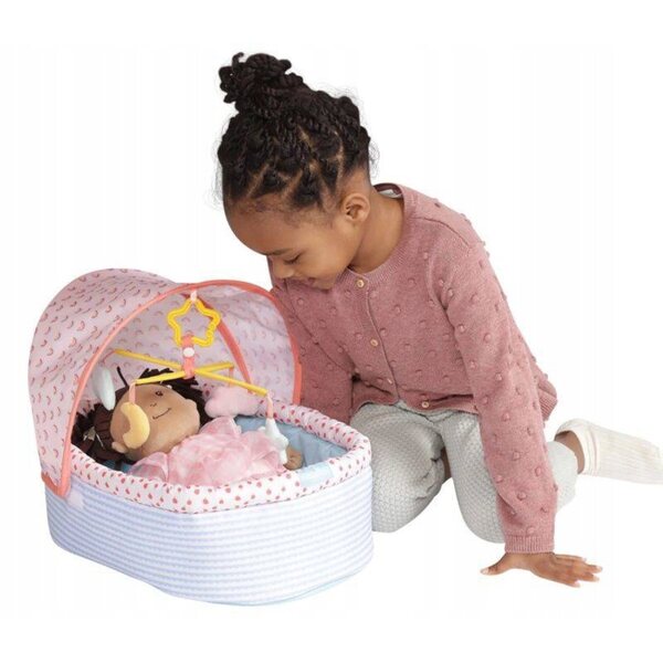 Manhattan Toy Baby Stella: Kinderbett mit Himmel für Puppen bis 38 cm