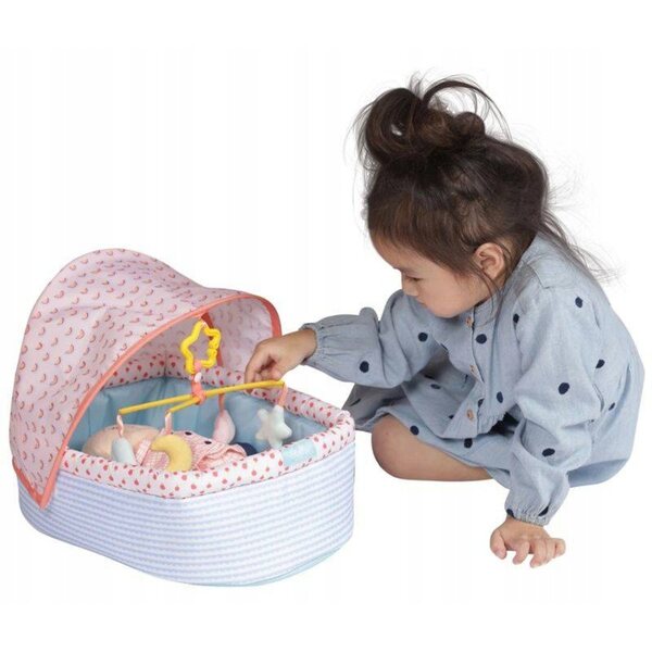 Manhattan Toy Baby Stella: Kinderbett mit Himmel für Puppen bis 38 cm