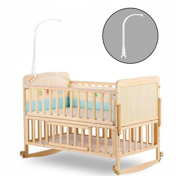 Kinderbetthalter mit Haken für Spieluhren und Spielzeug 58x24 cm