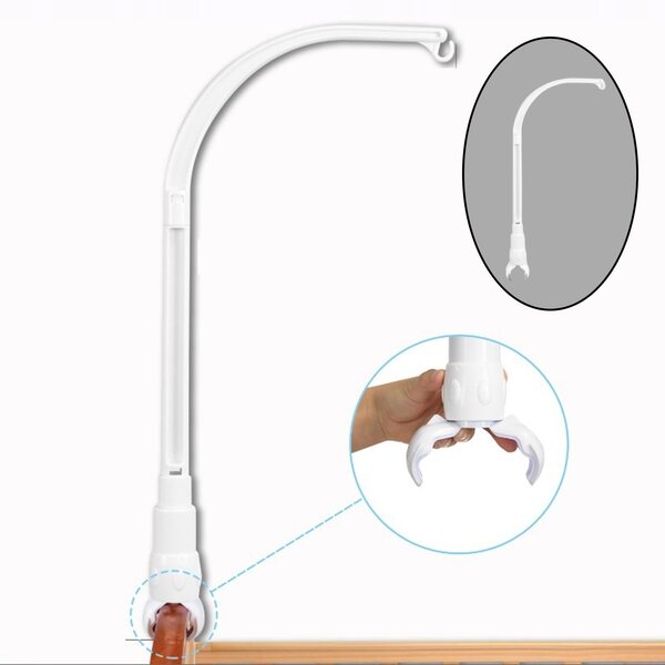 Kinderbetthalter mit Haken für Spieluhren und Spielzeug 58x24 cm
