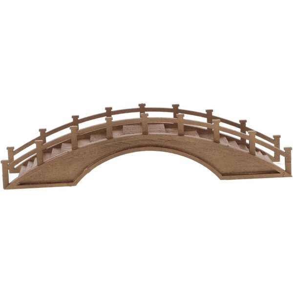 Levemolo Ponte Miniatura in Legno per Decorazioni da Giardino e Scene in Miniatura