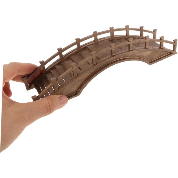 Levemolo Miniatur-Holzbrücke für Gartendekorationen und Miniaturszenen