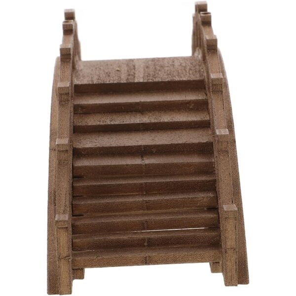 Levemolo Miniatur-Holzbrücke für Gartendekorationen und Miniaturszenen