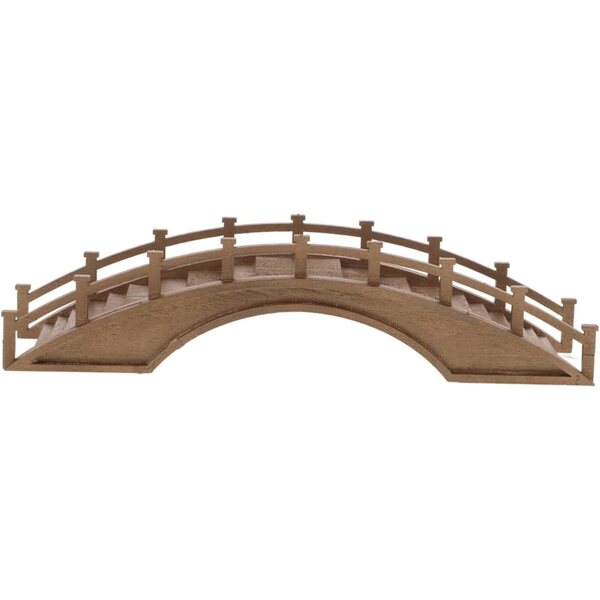 Mini Ponte in Legno per Decorazioni da Giardino e Scene Fai da Te 20x5x5 cm