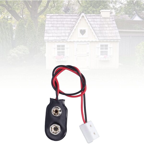 12-V-Netzteil für Puppenhauslampe mit 9-V-RASTKY-Stromkabel