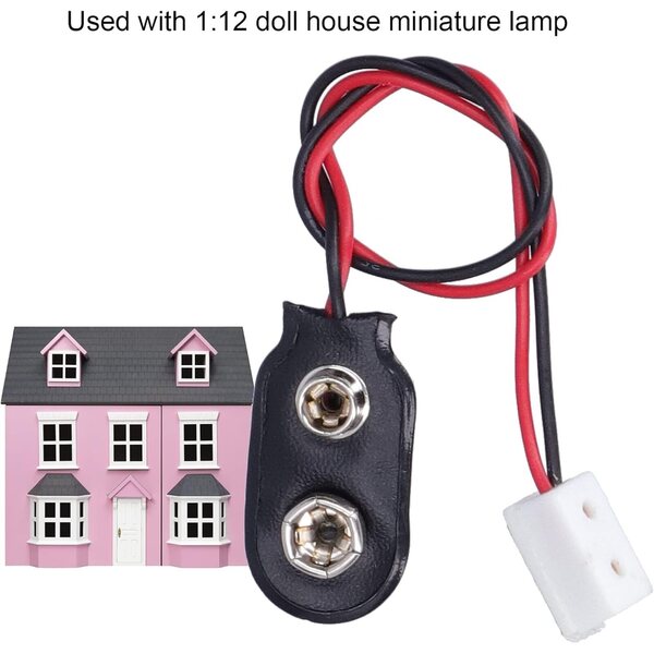 12-V-Netzteil für Puppenhauslampe mit 9-V-RASTKY-Stromkabel
