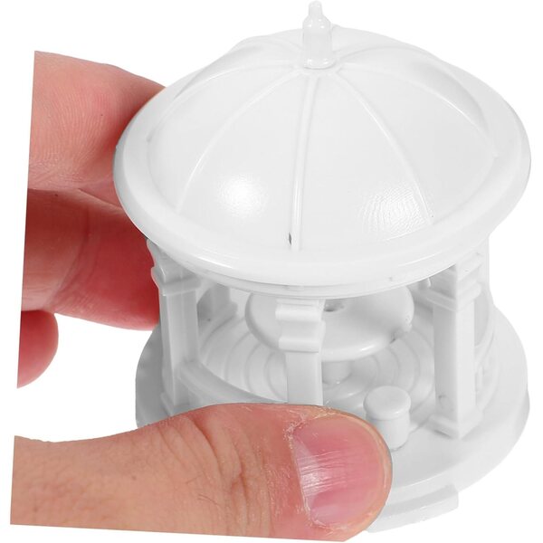 Abaodam 2 Stück Gartendekorationen ABS Mini-Pavillon für Bonsai und Miniaturen