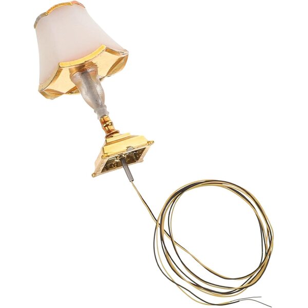 Garneck Mini Lampada da Scrivania LED Vintage in Miniatura per Casa delle Bambole