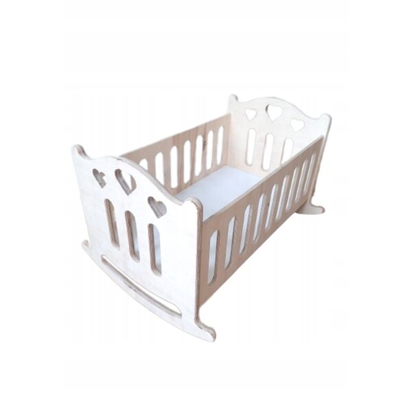 Culla letto Montessori in legno per bambole fino a 43 cm, giocattolo educativo