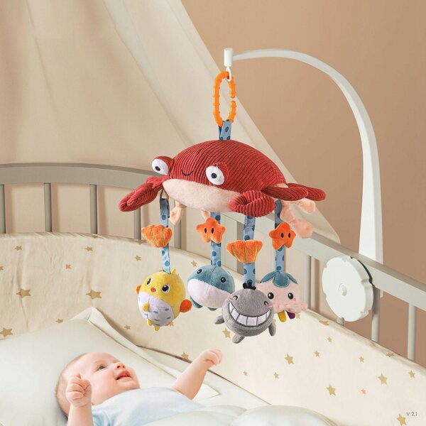 Gioco da lettino mobile per neonati con luci e suoni, decorazione bambini