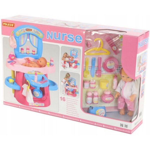 Nania Opiekunka Bambola con Accessori Nicola Toys per bambini 3+ anni