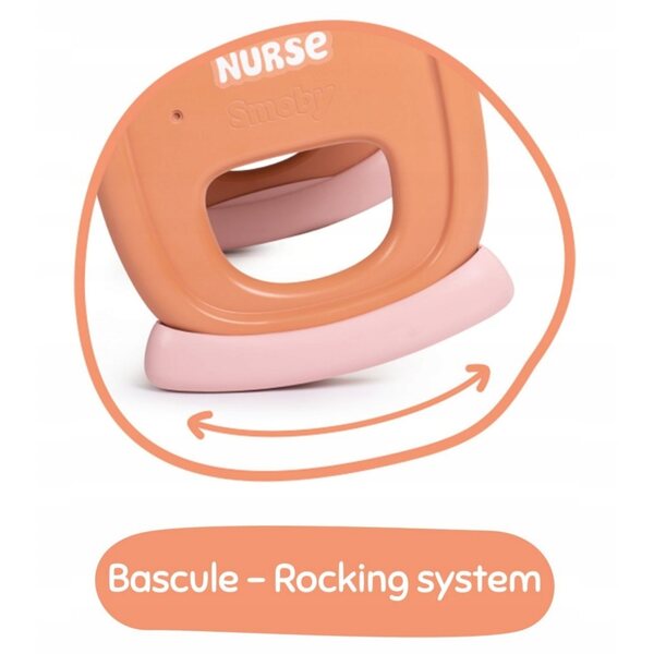SMOBY Baby Nurse Puppenwiege mit Baldachin zum Pflegen und Spielen