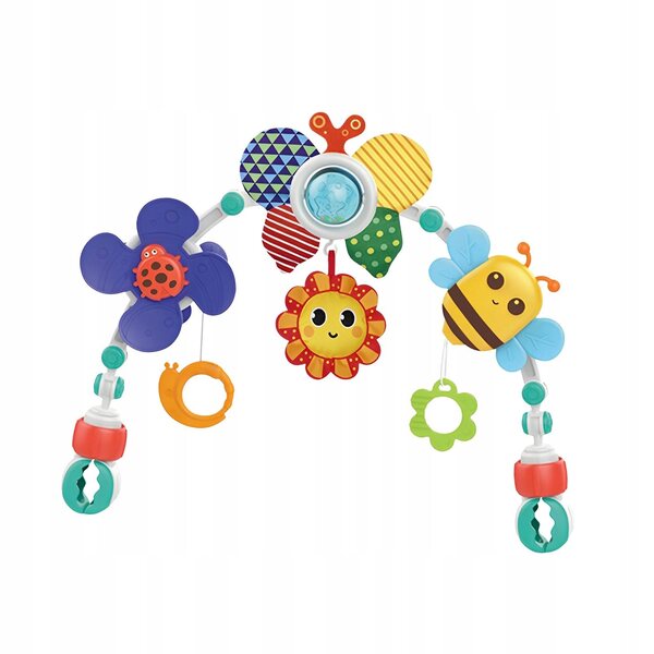 Hängespiel für Babys mit verstellbaren Clips und Schmetterlingsmotiv