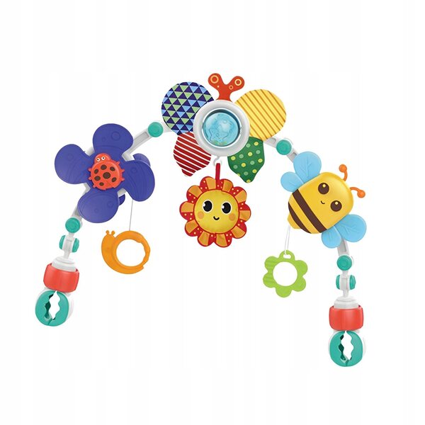Hängespiel für Babys mit verstellbaren Clips und Schmetterlingsmotiv