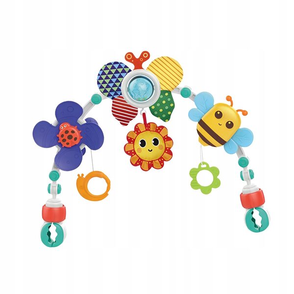 Hängespiel für Babys mit verstellbaren Clips und Schmetterlingsmotiv