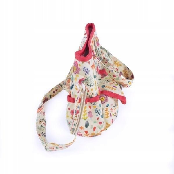 LA NINA Valeria: Borsa passeggino 21x16x10 cm, cotone, rosso