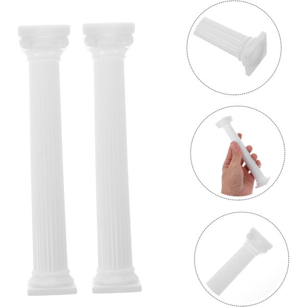 12 Colonne Romane Decorative Miniatura per Decorazioni Interne ed Eventi